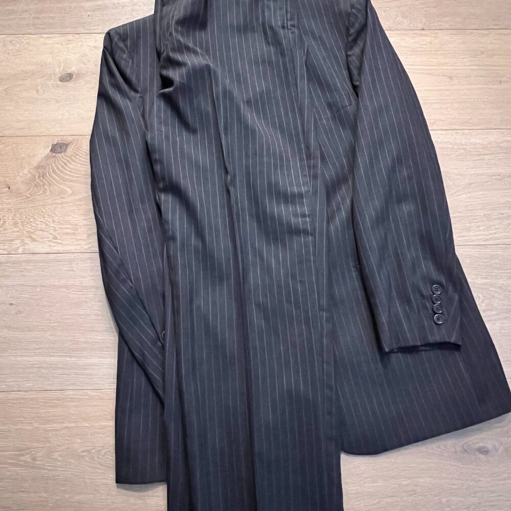 Brooks Brothers 346 Charcoal Gray Pinstriped Suit - Picture 6 of 8
